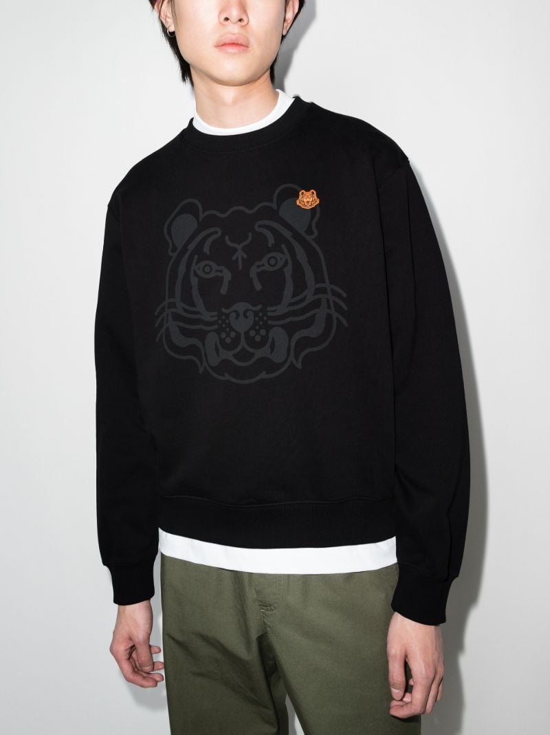 Tiger Logo Cotton Sweatshirt