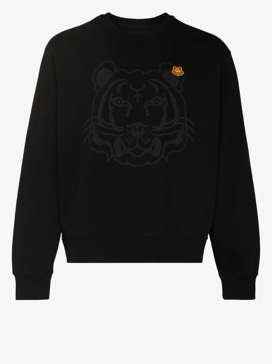 Tiger Logo Cotton Sweatshirt