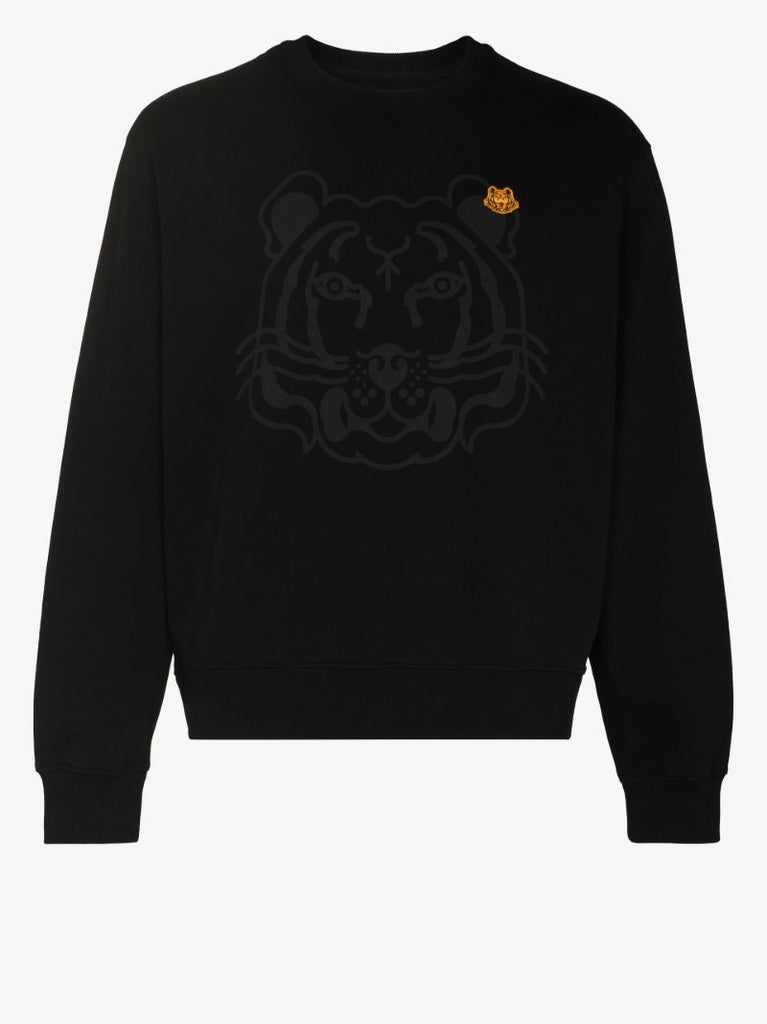 Tiger Logo Cotton Sweatshirt