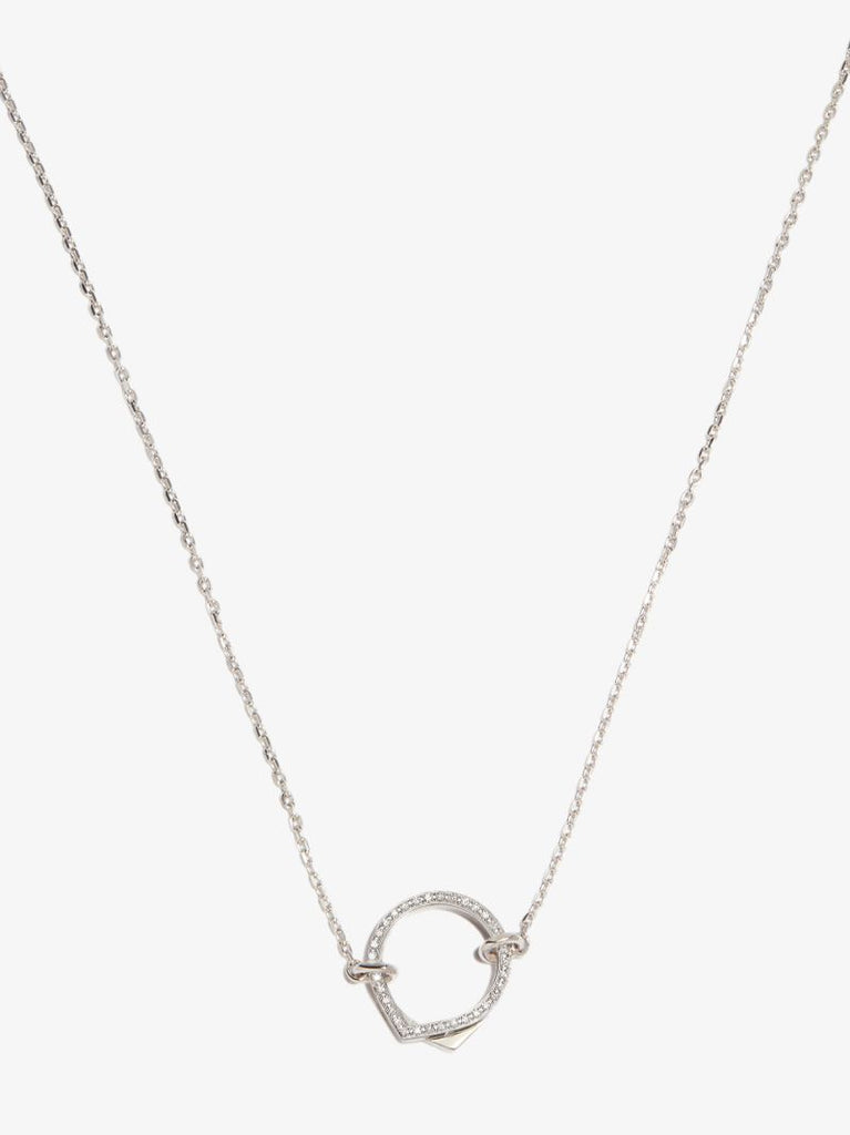 18k White Gold Antifer Diamond Necklace