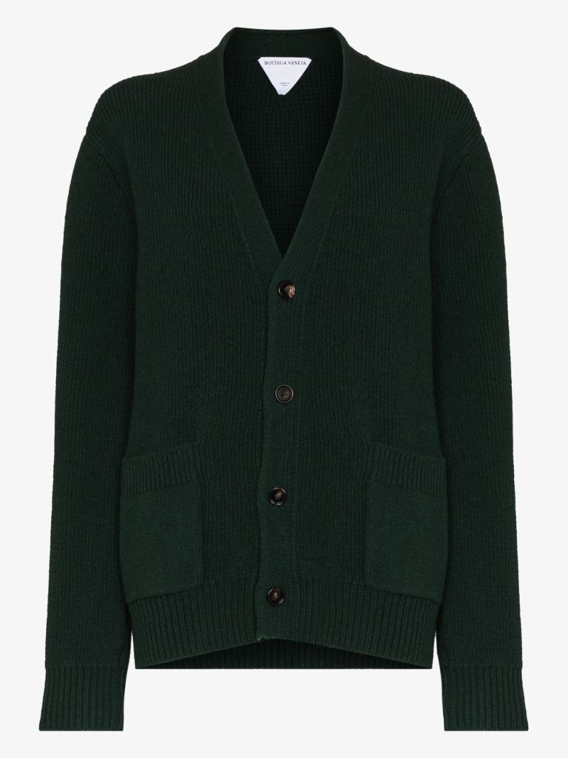 V-neck Wool Cardigan
