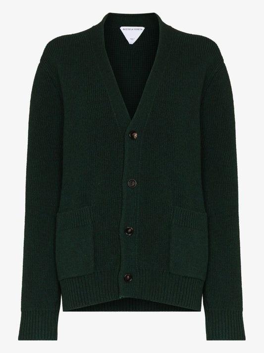V-neck Wool Cardigan