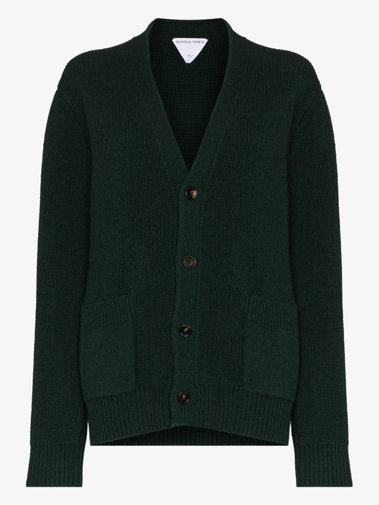V-neck Wool Cardigan