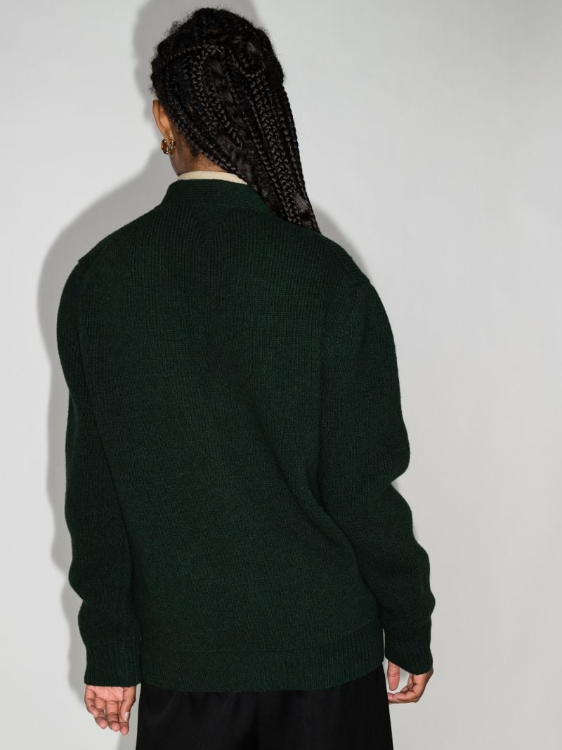 V-neck Wool Cardigan