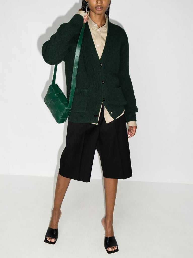 V-neck Wool Cardigan