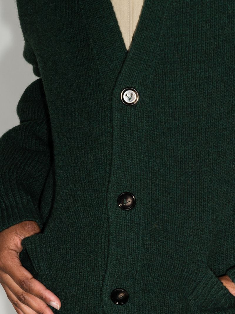 V-neck Wool Cardigan