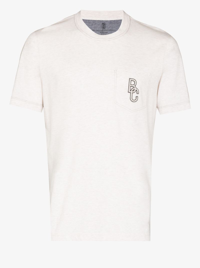 Embroidered Logo Cotton T-shirt