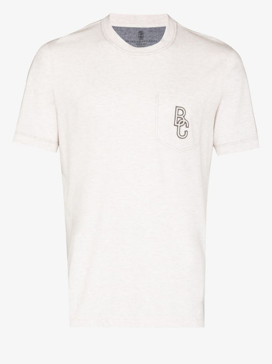 Embroidered Logo Cotton T-shirt