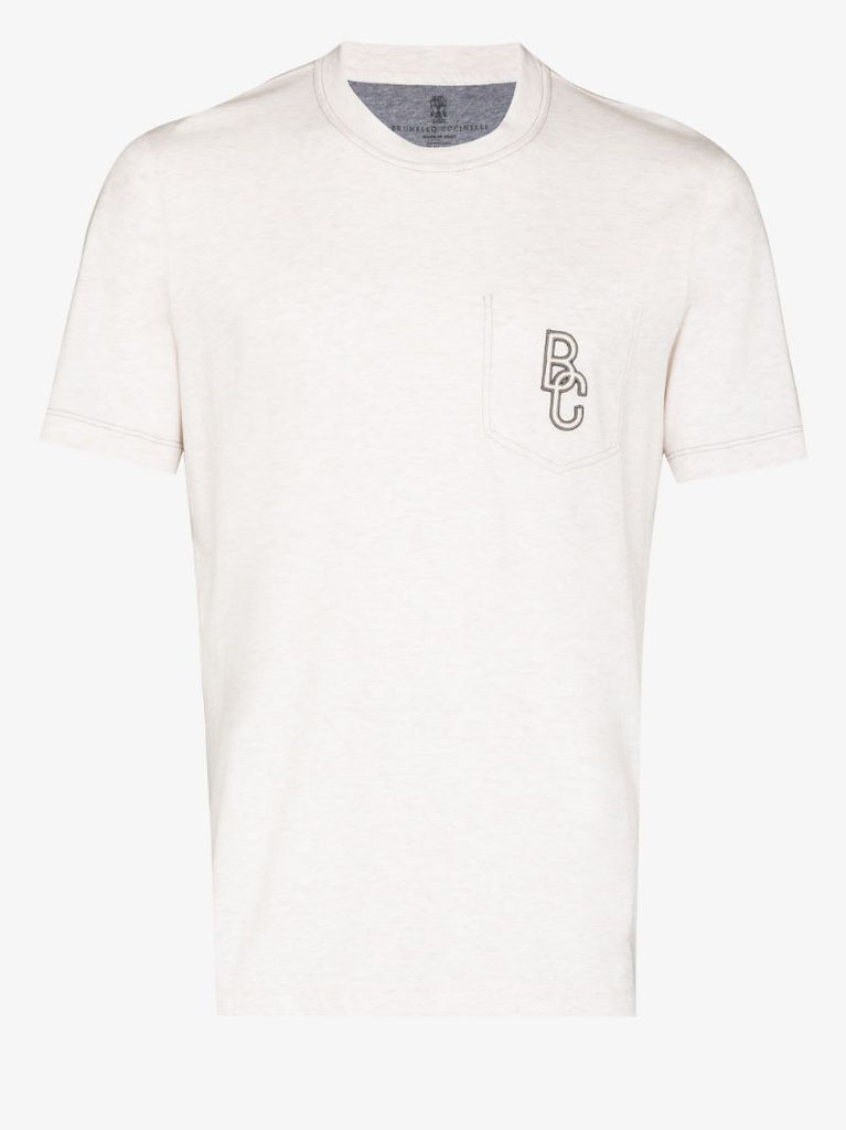 Embroidered Logo Cotton T-shirt