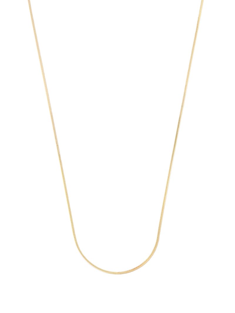 10k Yellow Gold Herringbone Necklace