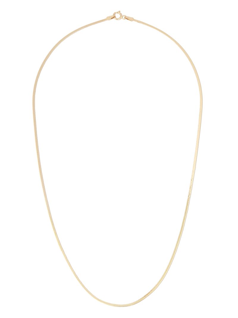10k Yellow Gold Herringbone Necklace
