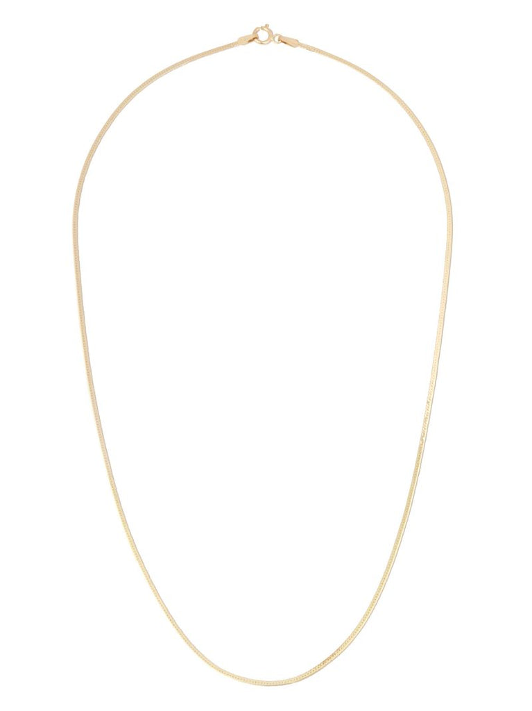 10k Yellow Gold Herringbone Necklace