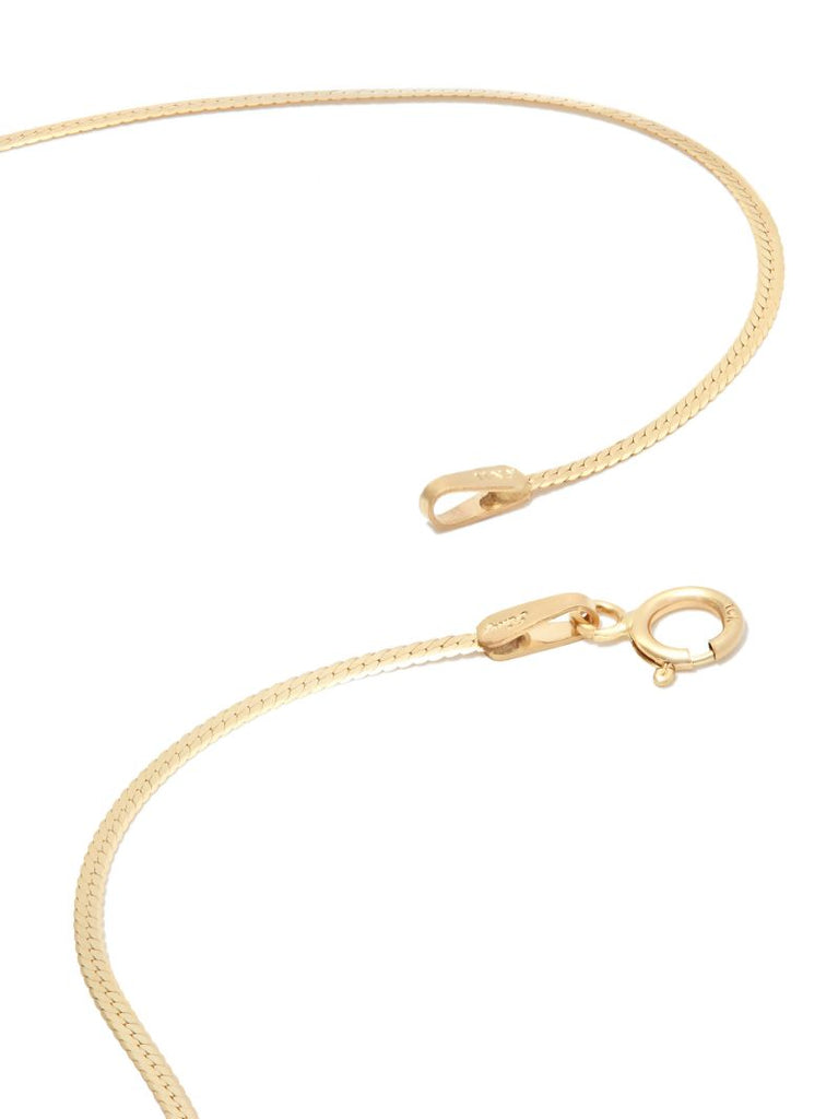 10k Yellow Gold Herringbone Necklace