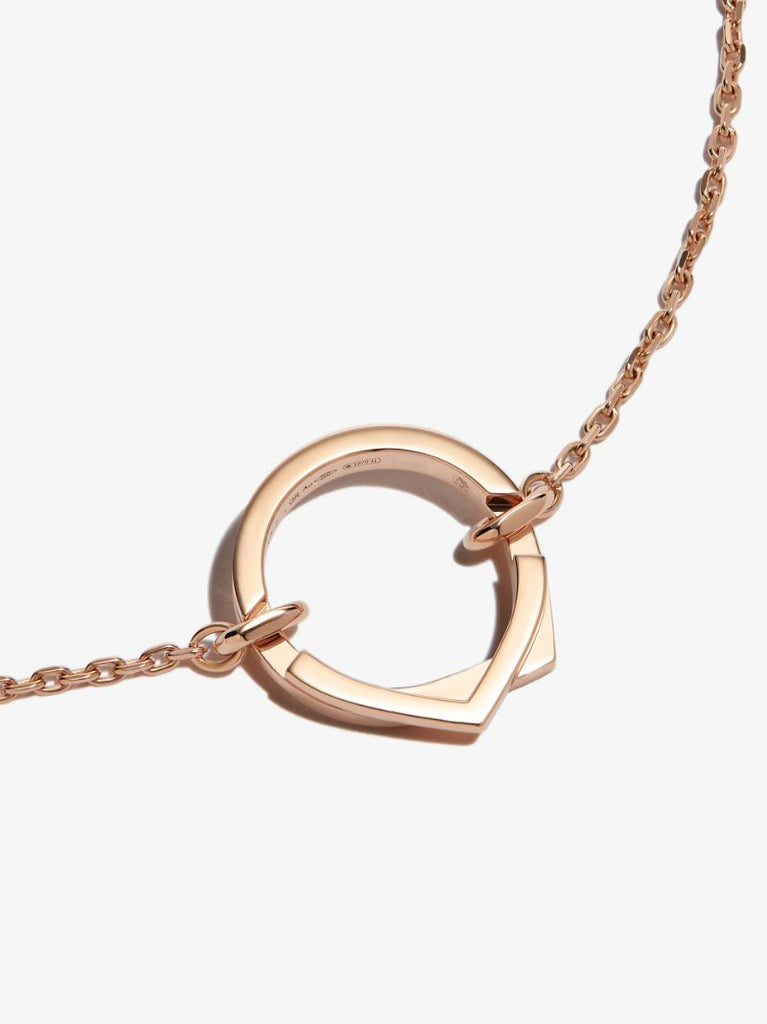 18k Rose Gold Antifer Diamond Necklace