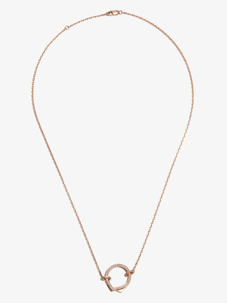 18k Rose Gold Antifer Diamond Necklace