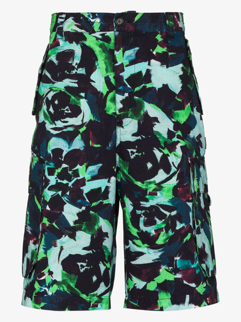 Floral Printed Cargo Shorts