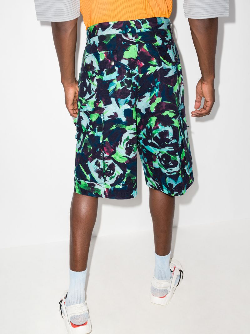 Floral Printed Cargo Shorts