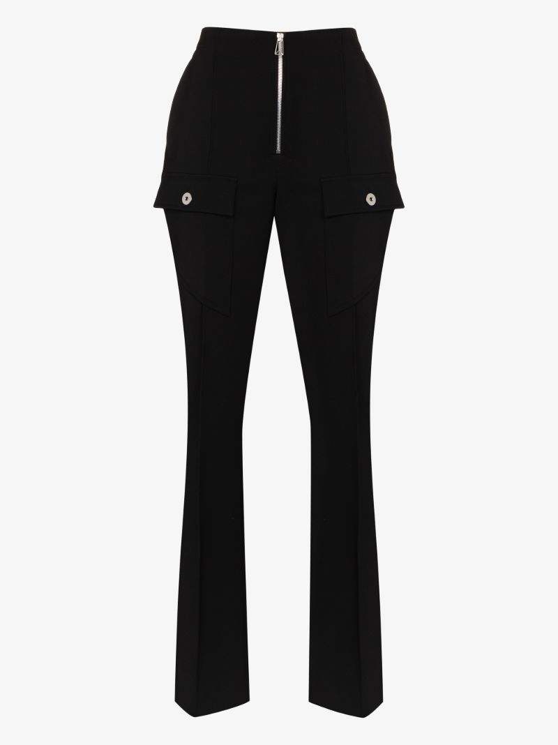 Slim Leg Wool Trousers