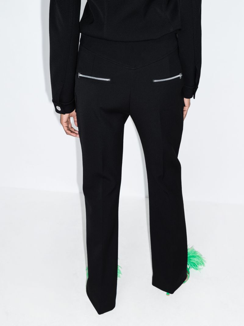 Slim Leg Wool Trousers