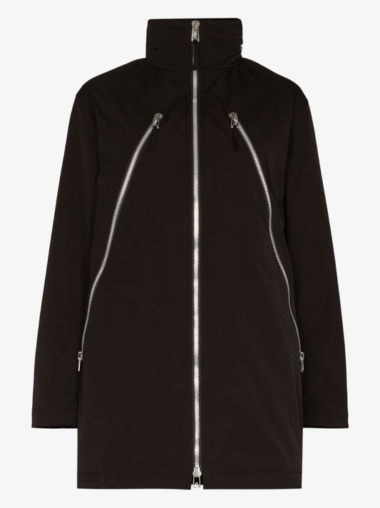 Hooded Belted Zipped Parka