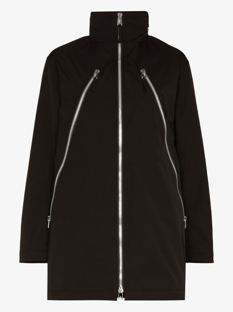Hooded Belted Zipped Parka