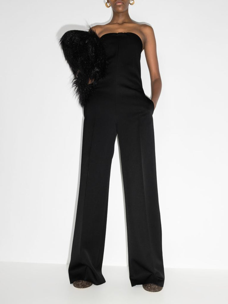 Strapless Wool Jumpsuit