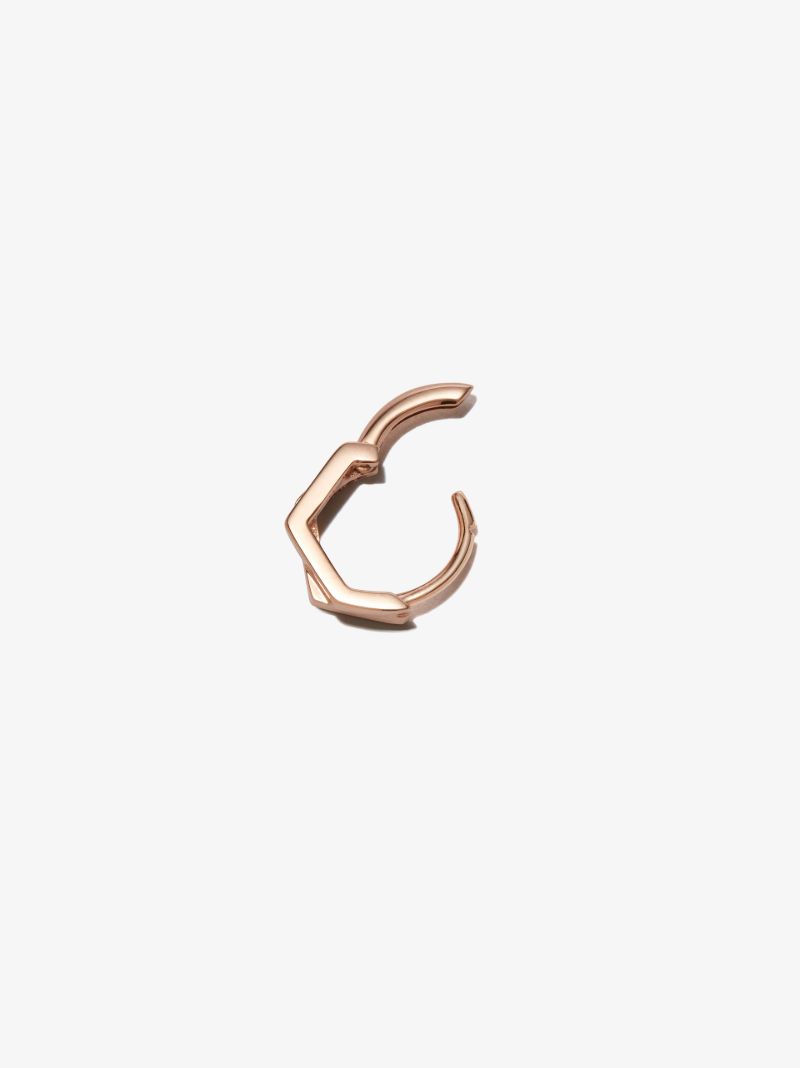 18k Rose Gold Antifer Hoop Earring