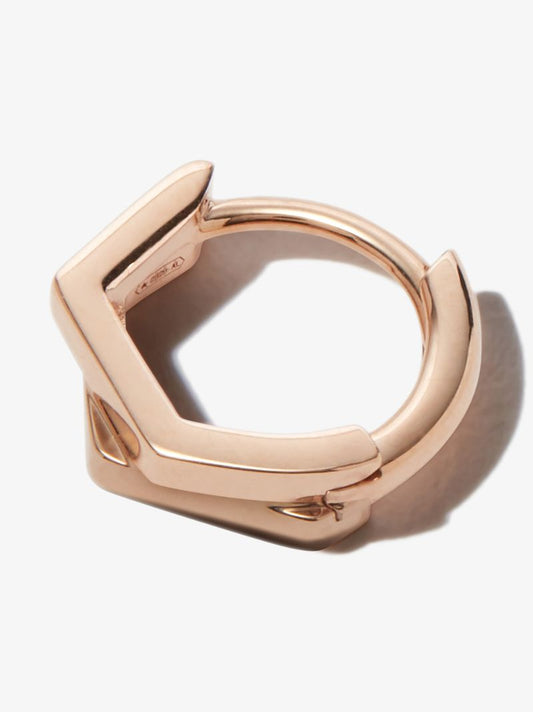 18k Rose Gold Antifer Hoop Earring