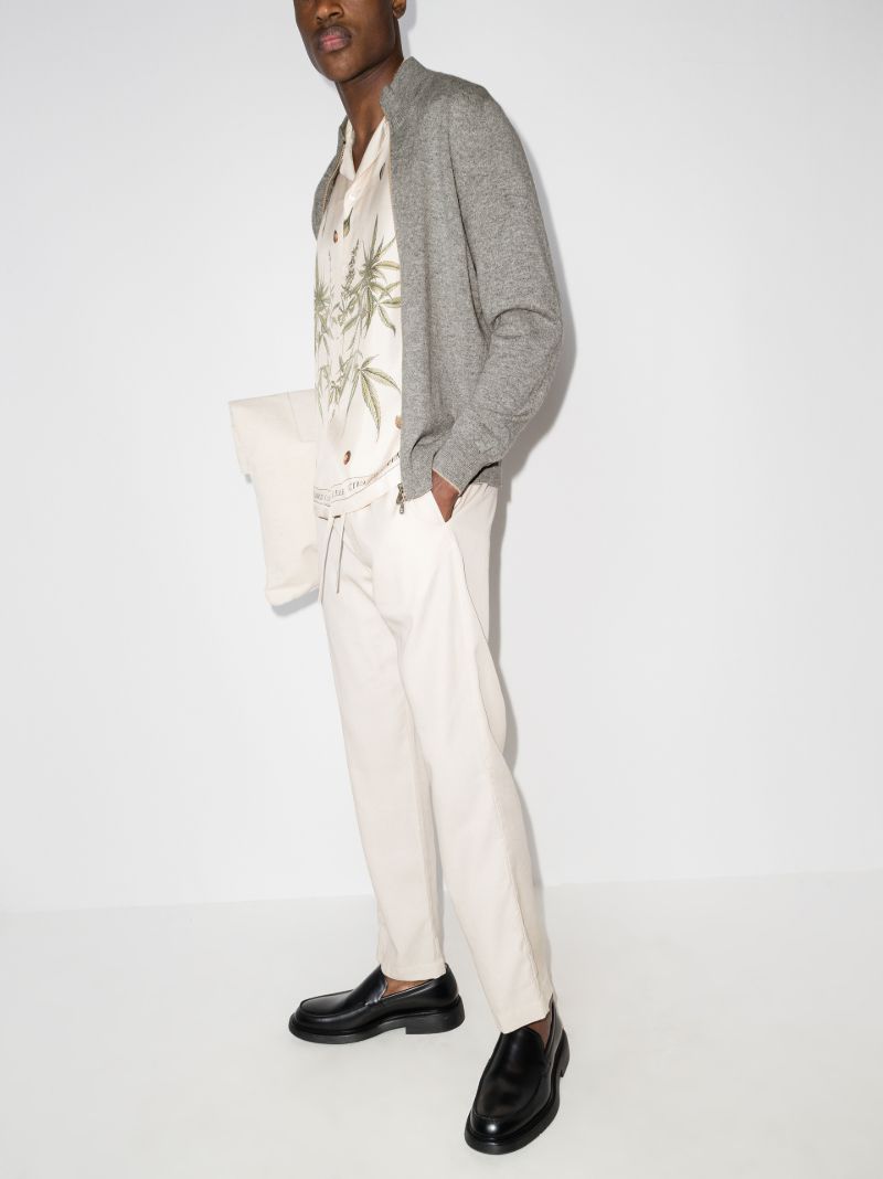 Zip-up Wool Sweater