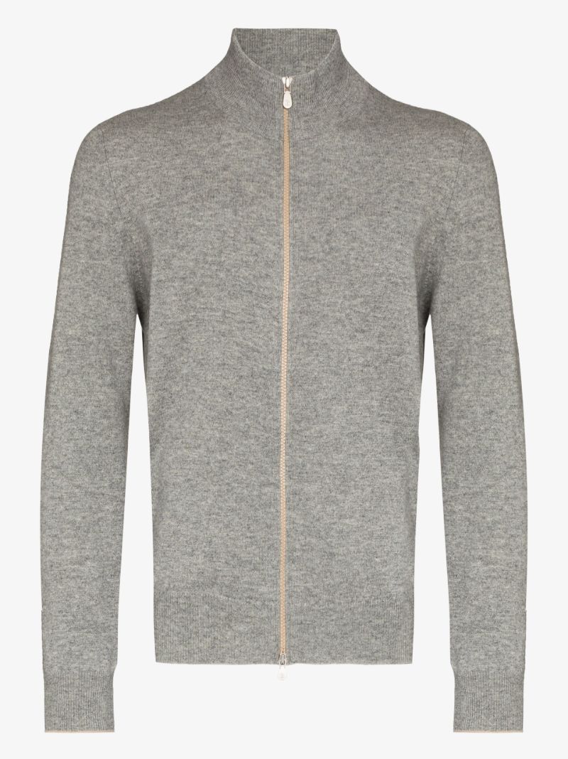 Zip-up Wool Sweater
