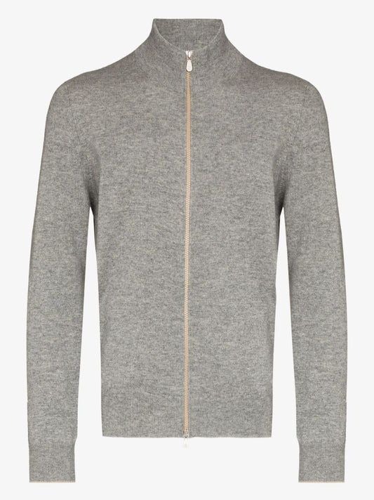 Zip-up Wool Sweater