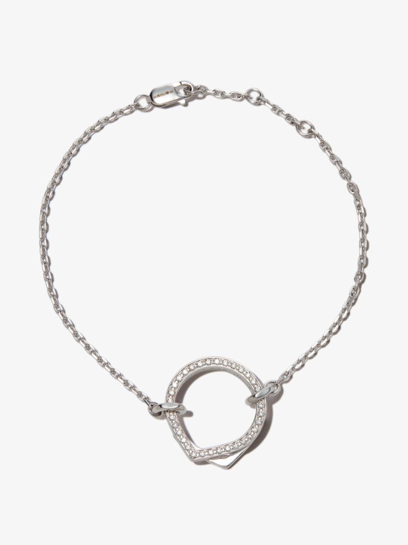18k White Gold Antifer Diamond Bracelet