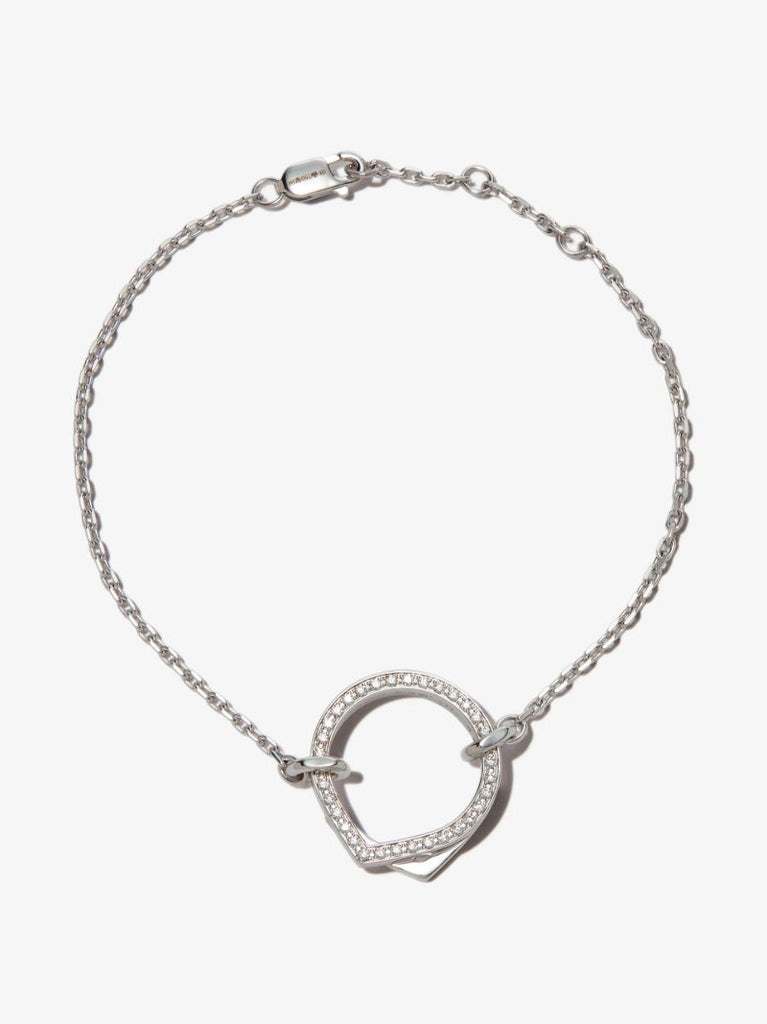 18k White Gold Antifer Diamond Bracelet