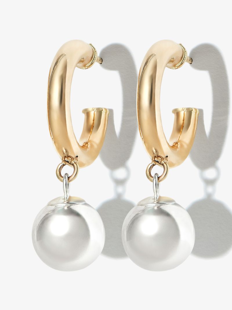 10k Yellow Gold Ga-ga Chubbie Huggie Earrings