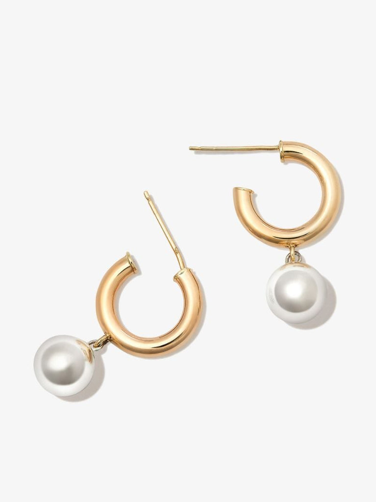 10k Yellow Gold Ga-ga Chubbie Huggie Earrings