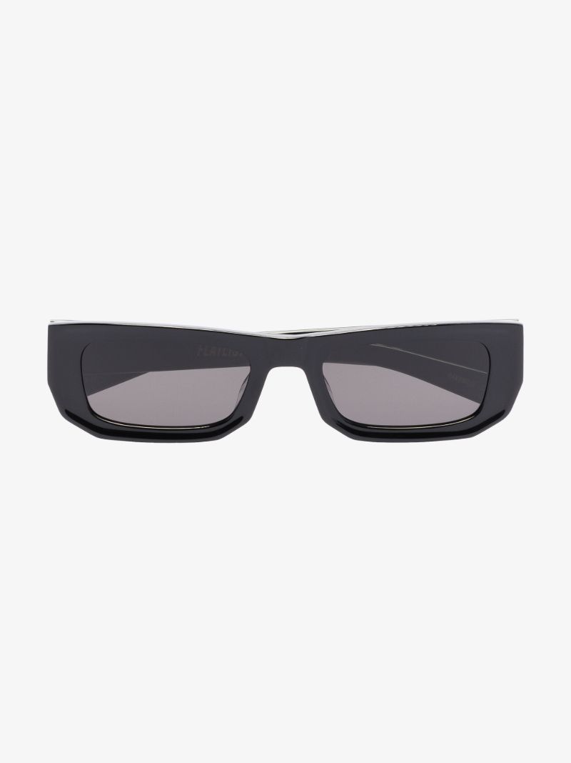 Black Bricktop Rectangle Sunglasses