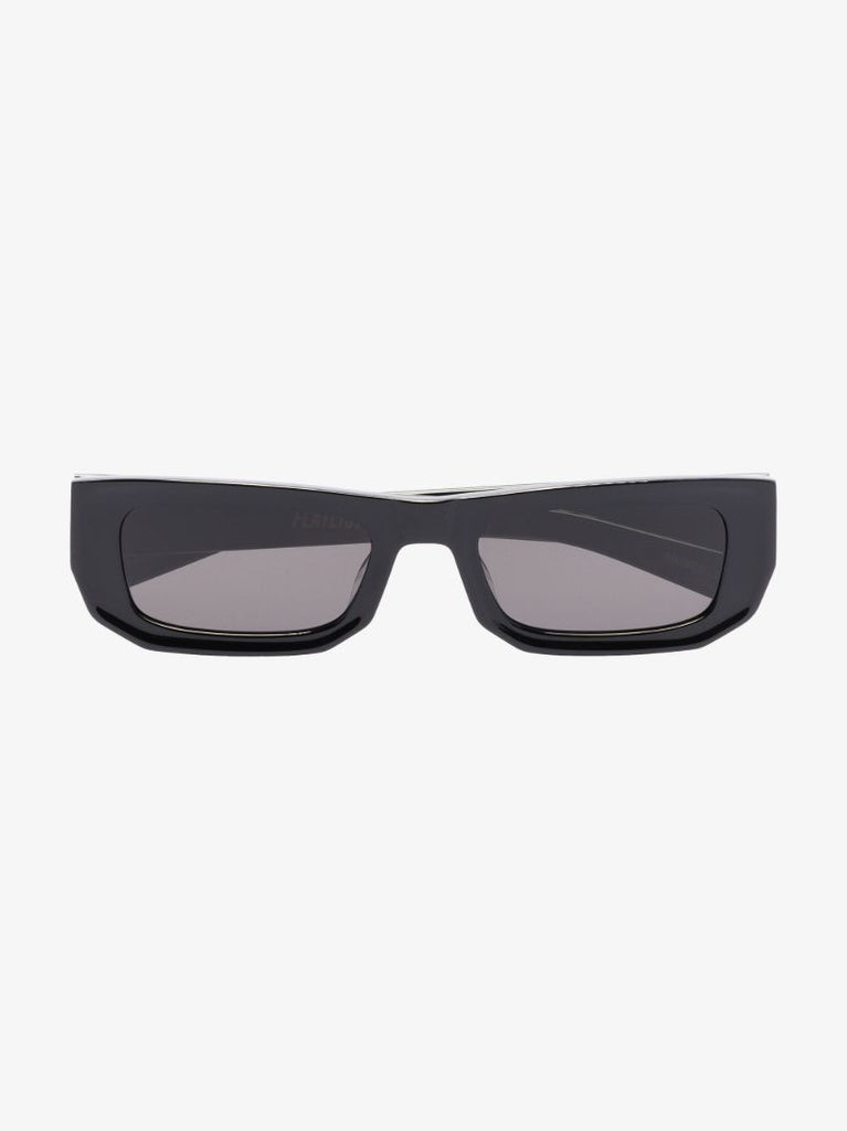 Black Bricktop Rectangle Sunglasses