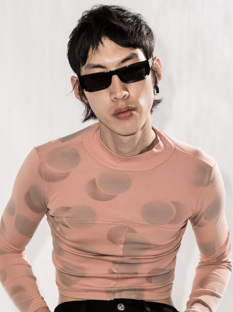 Black Bricktop Rectangle Sunglasses