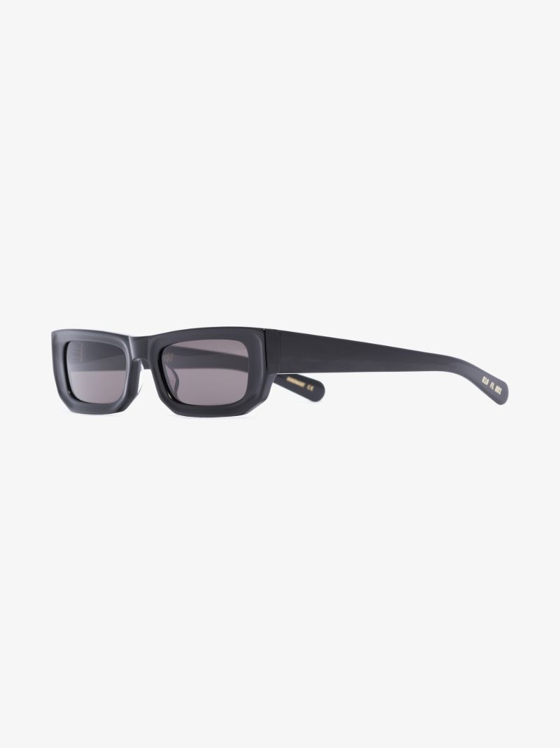 Black Bricktop Rectangle Sunglasses