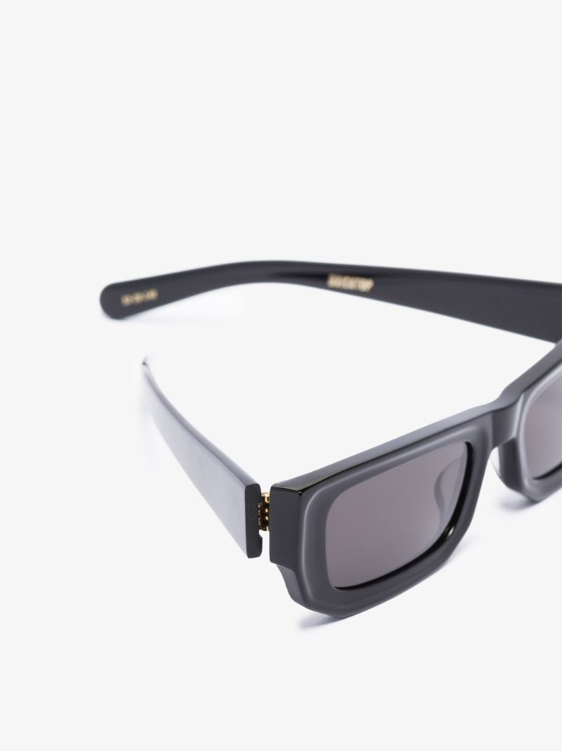 Black Bricktop Rectangle Sunglasses