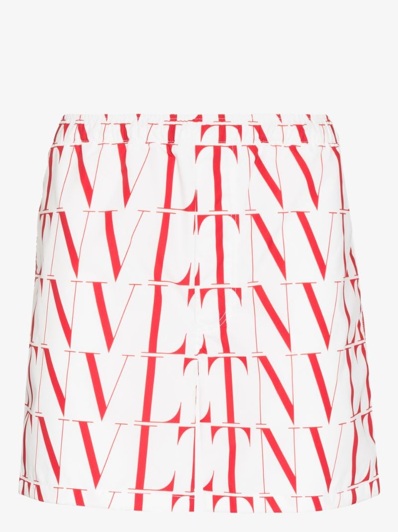 Vltn Times Print Swim Shorts