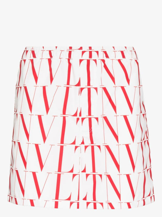 Vltn Times Print Swim Shorts