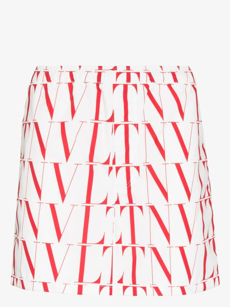 Vltn Times Print Swim Shorts