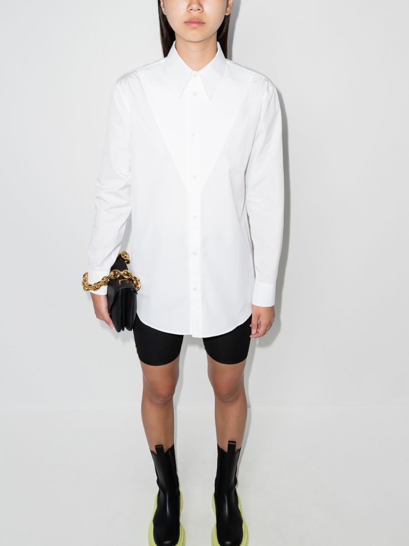 Pleated Cotton Shirt
