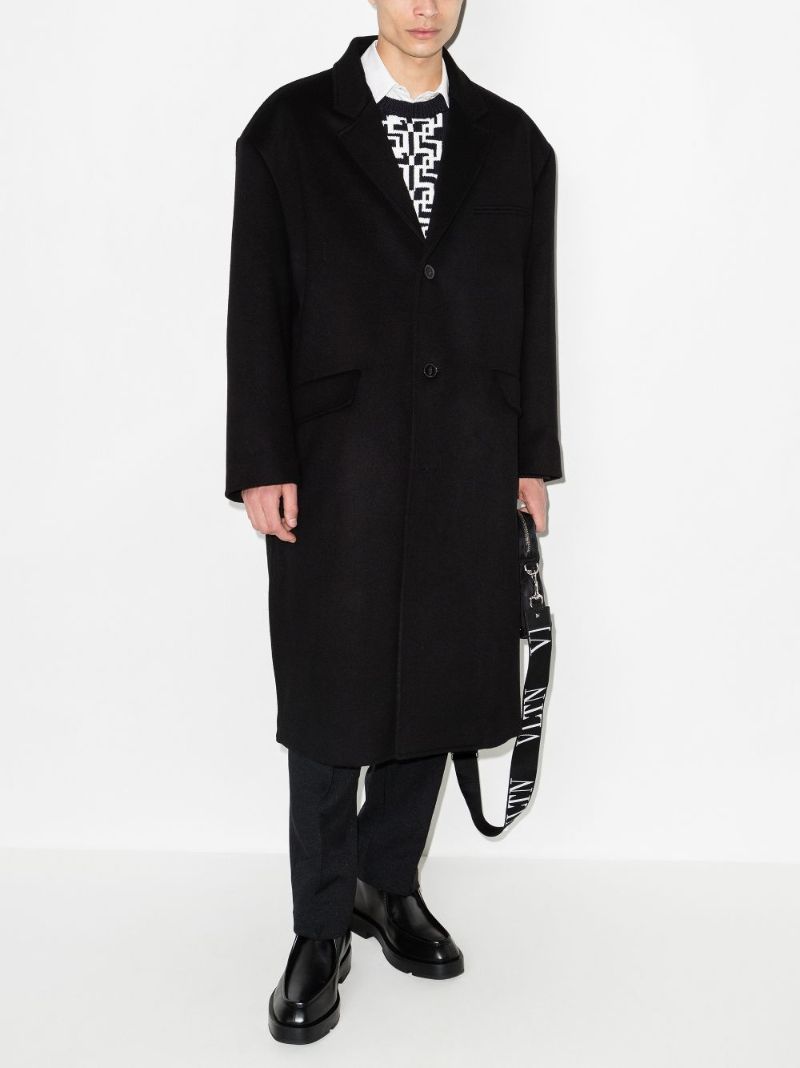 Single-breasted Oversized Coat