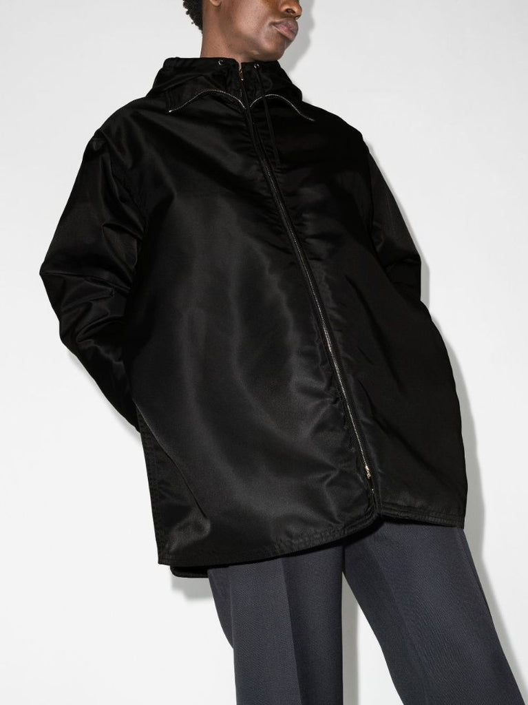 Hooded Zip-up Trench Coat