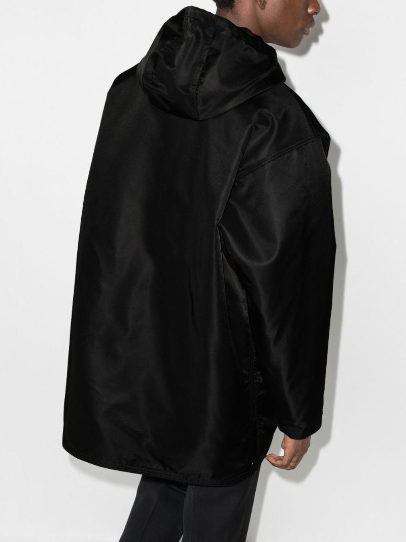 Hooded Zip-up Trench Coat