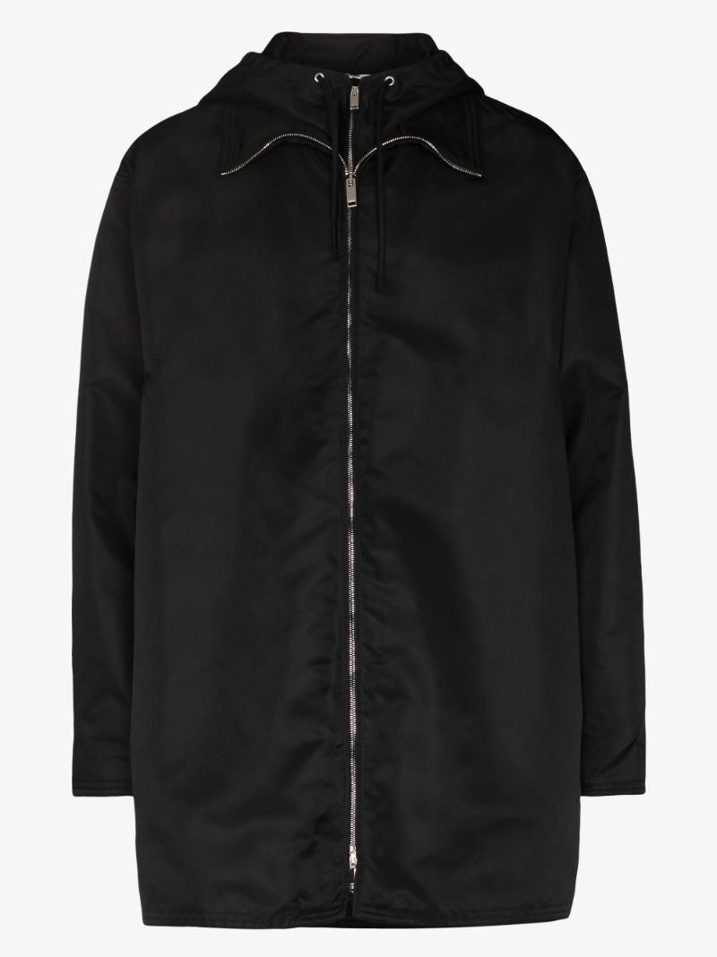 Hooded Zip-up Trench Coat