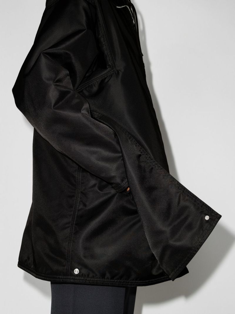 Hooded Zip-up Trench Coat