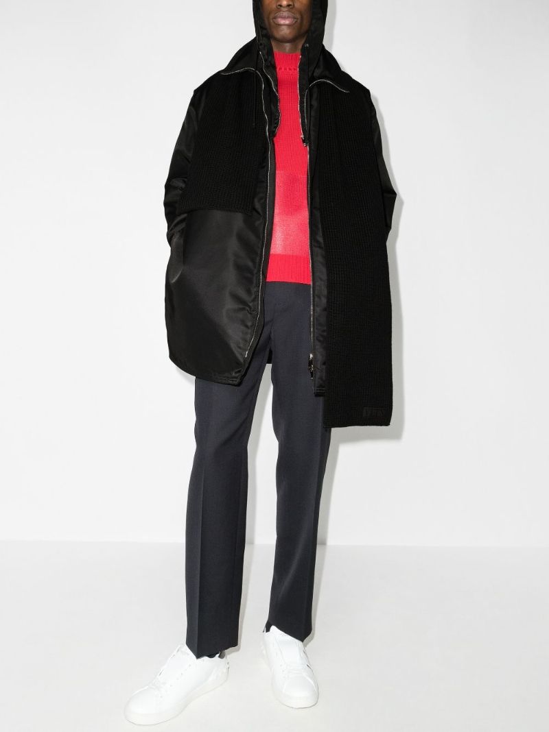 Hooded Zip-up Trench Coat